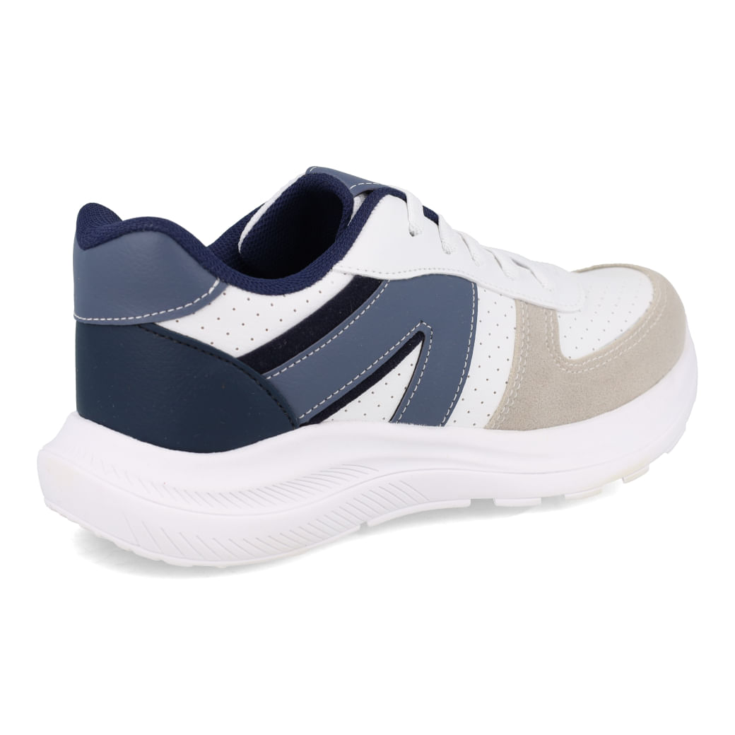 Tênis Jet Kids infantil marinho mostrando detalhes do solado antiderrapante